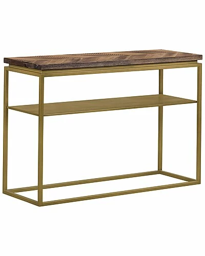 Armen Living Faye Rustic Brown Wood Console Table Home 3 Armen Living Faye Rustic Brown Wood Console Table Home