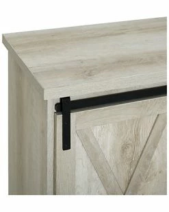 Hewson 32in Farmhouse Entryway Storage Console Sliding Door Home -Shop Style Sales 3050132398 RLLD 5
