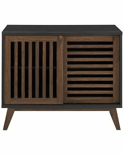 Hewson 36in Modern Sliding Slat Door Accent Storage Console Home -Shop Style Sales 3050132417 RLLD 3