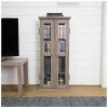 Hewson 41in Wood Media Storage Tower Cabinet Home -Shop Style Sales 3050132441 RLLD 1