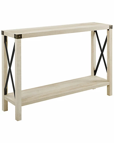 Hewson 46in Farmhouse Inustrial Entryway Accent Table Home 3 Hewson 46in Farmhouse Inustrial Entryway Accent Table Home