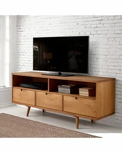 Hewson 58in 3-Drawer Solid Wood TV Console Home 8 Hewson 58in 3-Drawer Solid Wood TV Console Home -Shop Style Sales 3050132525 RLLD 2