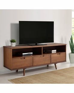 Hewson 58in 3-Drawer Solid Wood TV Console Home 8 Hewson 58in 3-Drawer Solid Wood TV Console Home -Shop Style Sales 3050132526 RLLD 2