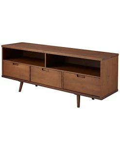 Hewson 58in 3-Drawer Solid Wood TV Console Home 9 Hewson 58in 3-Drawer Solid Wood TV Console Home -Shop Style Sales 3050132526 RLLD 3