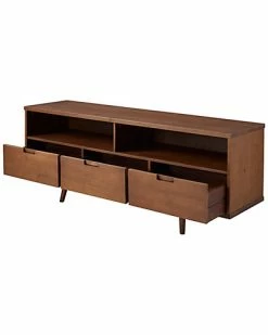 Hewson 58in 3-Drawer Solid Wood TV Console Home 10 Hewson 58in 3-Drawer Solid Wood TV Console Home -Shop Style Sales 3050132526 RLLD 4