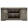Hewson 58in Farmhose Sliding Door Wood TV Stand Storage Console Home