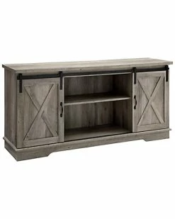Hewson 58in Farmhose Sliding Door Wood TV Stand Storage Console Home -Shop Style Sales 3050132527 RLLD 3