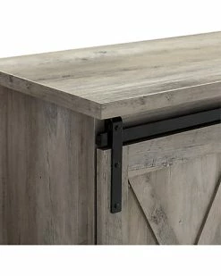 Hewson 58in Farmhose Sliding Door Wood TV Stand Storage Console Home -Shop Style Sales 3050132527 RLLD 4
