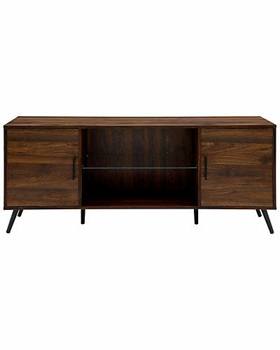 Hewson 60in Mid-Century Modern Wood TV Stand Console Home 5 Hewson 60in Mid-Century Modern Wood TV Stand Console Home - Image 3