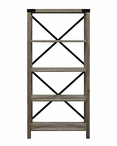 Hewson 64in Industiral Modern Storage Bookcase Home 5 Hewson 64in Industiral Modern Storage Bookcase Home - Image 3