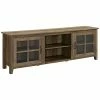 Hewson 70in Traditional Wood Glass Door Console Home -Shop Style Sales 3050132599 RLLD 1