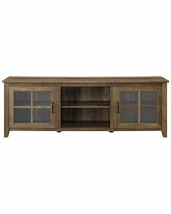 Hewson 70in Traditional Wood Glass Door Console Home -Shop Style Sales 3050132599 RLLD 3
