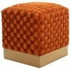 Safavieh Couture Ravyn Woven Velvet Ottoman Home