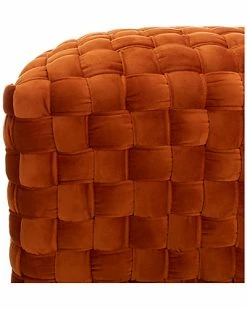 Safavieh Couture Ravyn Woven Velvet Ottoman Home -Shop Style Sales 3050134462 RLLD 2