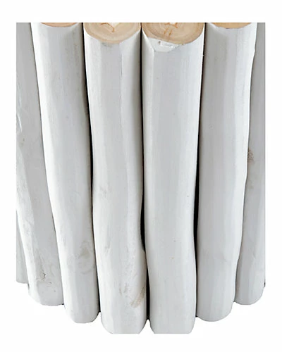 East At Main At Main Katherine Teak Accent Table In White Home 7 East At Main At Main Katherine Teak Accent Table In White Home - Image 5