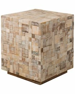 East At Main At Main Rosalee Mosaic Teak Accent Table Home