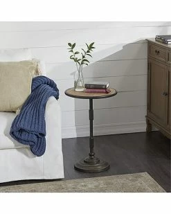 Peyton Lane Grey Industrial Wood Accent Table Home -Shop Style Sales 3050137177 RLLD 2