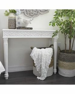 Peyton Lane White Farmhouse Mango Wood Console Table Home -Shop Style Sales 3050137947 RLLD 2