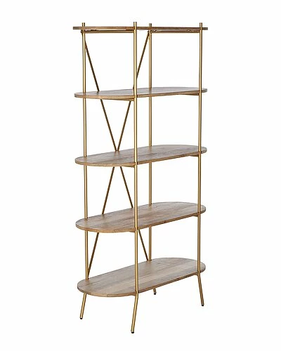 Safavieh Couture Kindell Wood Bookshelf Home 4 Safavieh Couture Kindell Wood Bookshelf Home - Image 2