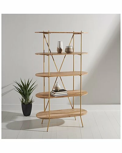 Safavieh Couture Kindell Wood Bookshelf Home 6 Safavieh Couture Kindell Wood Bookshelf Home - Image 4