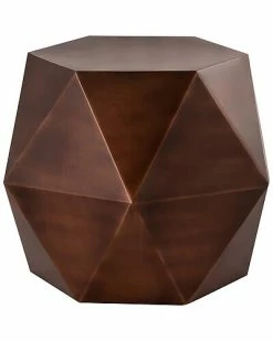 Pasargad Home Lexi Design Diamond Shape Iron Side Table