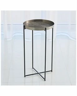 Global Views Hemp Etched Barrel Table Home