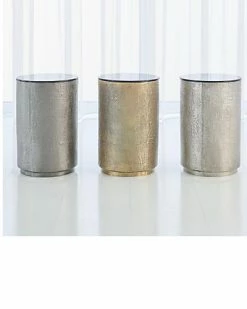 Global Views Hemp Etched Barrel Table Home