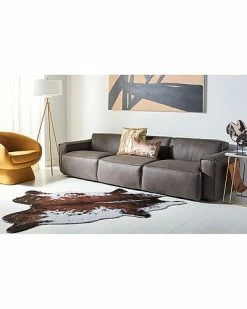 Safavieh Couture Elessia 3 Seater Leather Sofa Home -Shop Style Sales 3050156376 RLLD 2