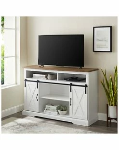 Hewson 52in Sliding Barn Door Highboy Console Home