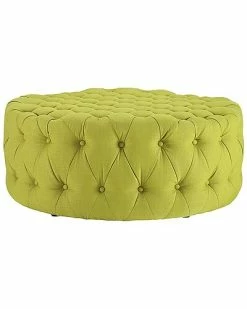 Modway Amour Upholstered Fabric Ottoman Home
