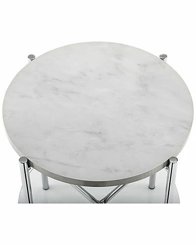 Hewson 20in Glam Round Side End Table Home 6 Hewson 20in Glam Round Side End Table Home - Image 4