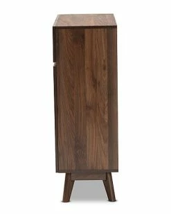Design Studios Hartman Mid-Century Modern Walnut Brown Finished Wood Shoe Cabinet Home 11 Design Studios Hartman Mid-Century Modern Walnut Brown Finished Wood Shoe Cabinet Home -Shop Style Sales 3050165219 RLLD 3