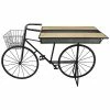 Sagebrook Home Metal/Wood Folding Bicycle Stand