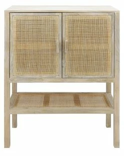 Sagebrook Home 2-Rattan Door Cabinet