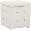Lumisource Pouf Square Ottoman Home