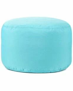 Gouchee Home Soleil Dotcom Indoor/ Outdoor Round Ottoman Pouf