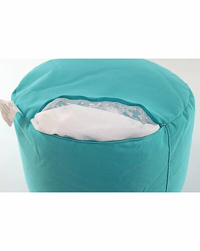 Gouchee Home Soleil Dotcom Indoor/ Outdoor Round Ottoman Pouf 5 Gouchee Home Soleil Dotcom Indoor/ Outdoor Round Ottoman Pouf - Image 3