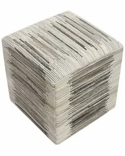 Pasargad Home Galaxy Cowhide Pouf Ottoman -Shop Style Sales 3050174988 RLLD 3