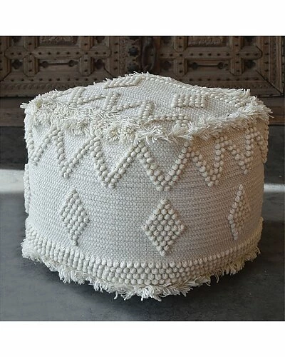 Uttermost Uriah Ivory Pouf Home 4 Uttermost Uriah Ivory Pouf Home - Image 2