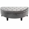 Chic Home Jacqueline Grey Storage Ottoman