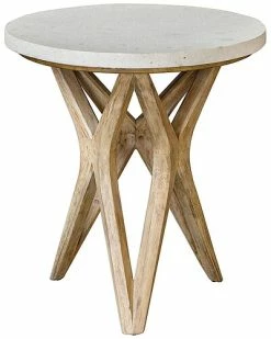 Uttermost Marnie Limestone Side Table Home