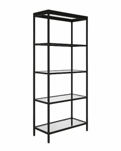Abraham + Ivy Lexis 30In Wide Blackened Bronze Bookcase Home