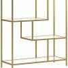 Abraham + Ivy Sla Brass Bookcase Home -Shop Style Sales 3050182976 RLLD 1
