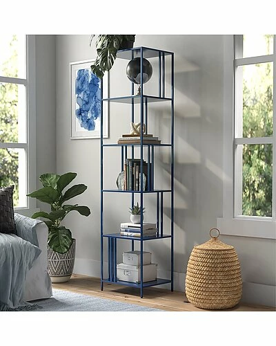 Abraham + Ivy Cortland 18In Wide Mykonos Bookcase Home 4 Abraham + Ivy Cortland 18In Wide Mykonos Bookcase Home - Image 2