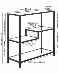 Abraham + Ivy Ivy Johann 36In Tall Bookcase Home -Shop Style Sales 3050182986 RLLD 3