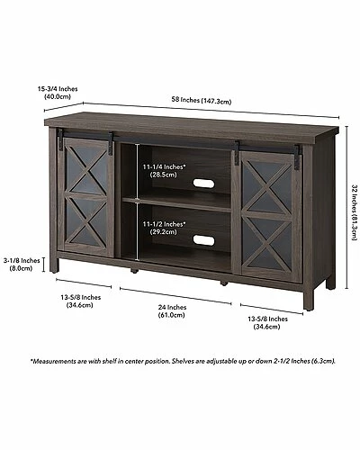 Abraham + Ivy Ivy Clementine 58In Alder Tv Stand Home 5 Abraham + Ivy Ivy Clementine 58In Alder Tv Stand Home - Image 3