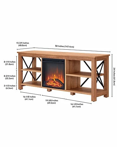 Abraham + Ivy Ivy Sawyer 58In En Tv Stand Home 5 Abraham + Ivy Ivy Sawyer 58In En Tv Stand Home - Image 3