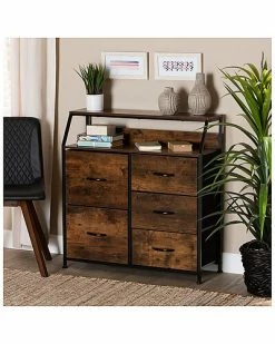 Baxton Studio Jacop Modern Industrial 5-Drawer Storage Cabinet Home -Shop Style Sales 3050183718 RLLD 2