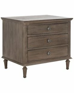 Safavieh Couture Lisabet 3 Drawer Wood Nightstand Home