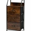 Baxton Studio Jacop Modern Industrial 3-Drawer Storage Cabinet Home -Shop Style Sales 3050183734 RLLD 1